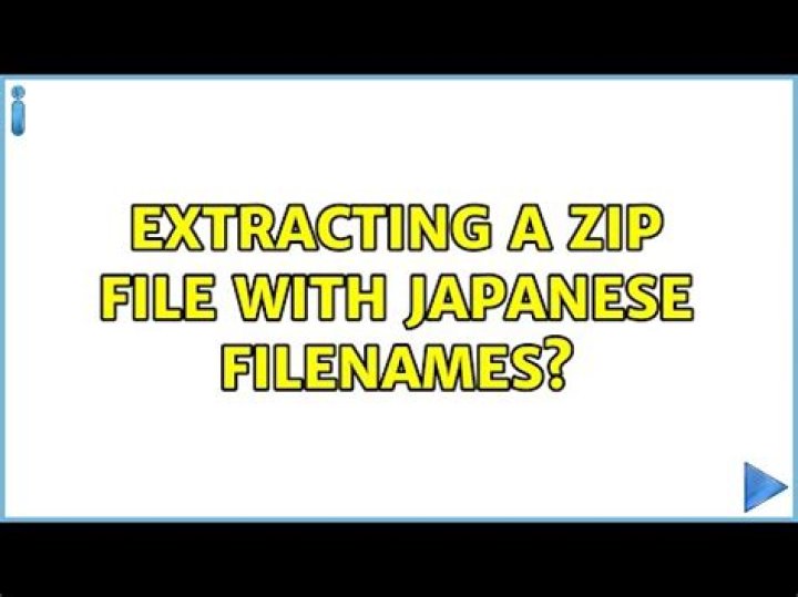 Extracting a Zip File with Japanese Filenames?