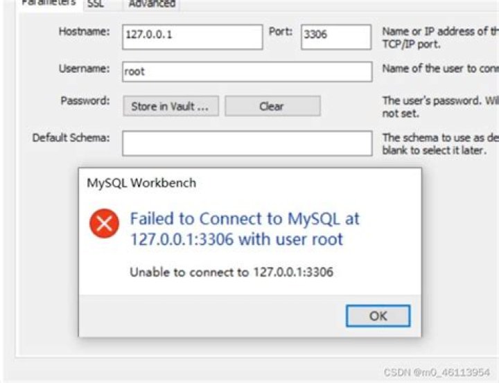Failed to Connect to MySQL at localhost:3306 with user root