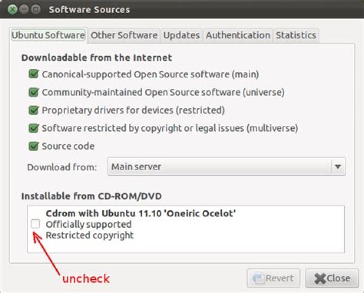 Failed to download repository information due to missing CDROM