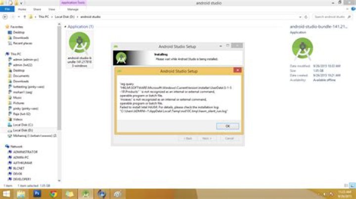 Failed to install HAXM during Android Studio installation