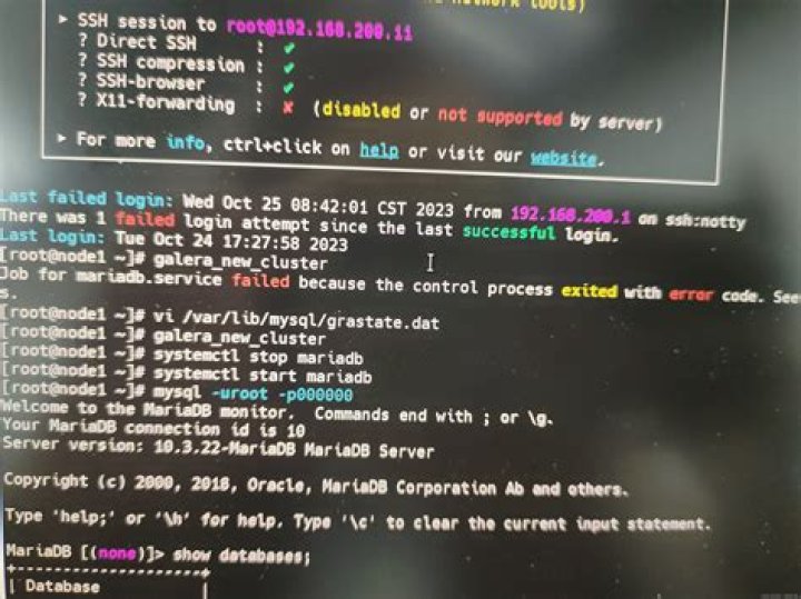 Failed to start MariaDB 10.3.25 database server