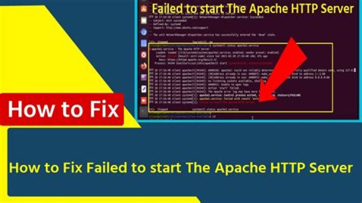 Failed to start The Apache HTTP Server on ubuntu 18.04