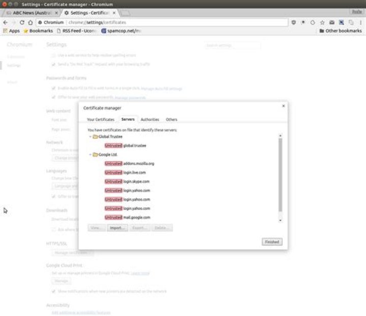 Fake UserTrust.com Certificates in Chrome?