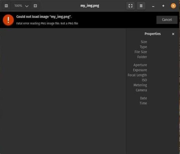 Fatal error reading PNG image file: Not a PNG file