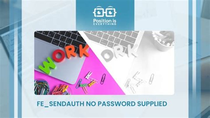 fe_sendauth: no password supplied