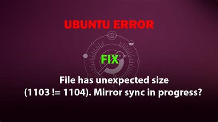File has unexpected size (7660 != 7398). Mirror sync in progress?