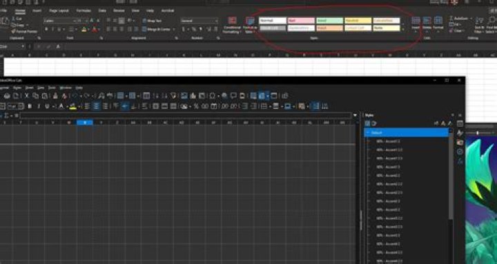 Fillter by color in Libre Calc