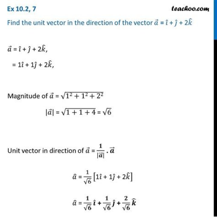 Find a unit vector in the direction of a given vector