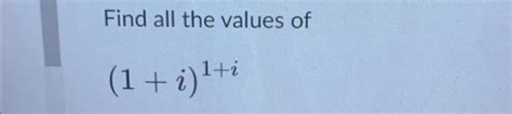 Find all the values of $(1+i)^{(1-i)}$