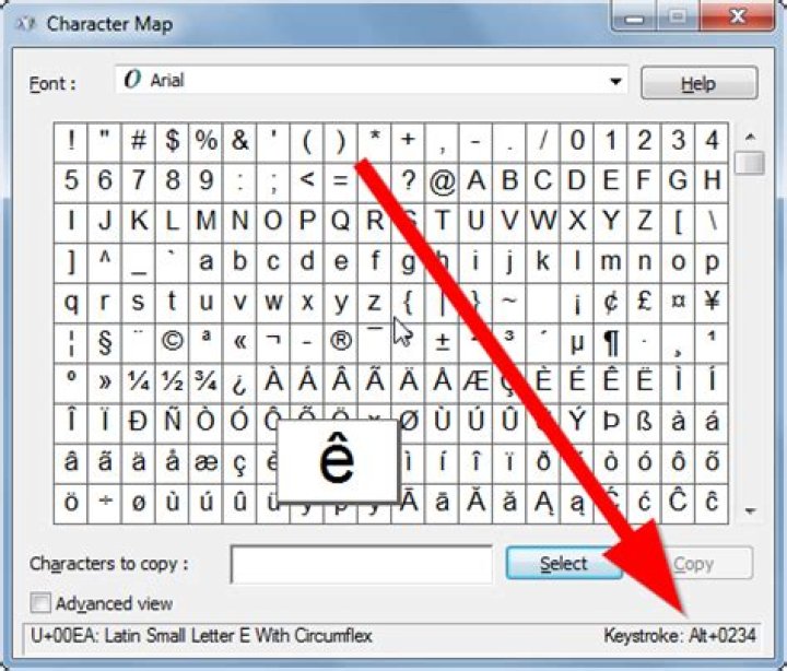 Find Alt-code for any character
