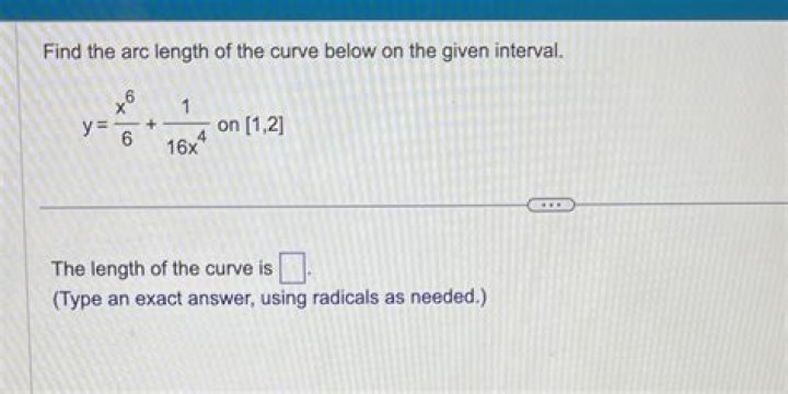 Find arc length of curve on the given interval