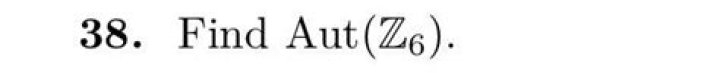 Find $Aut(Z_{6})$