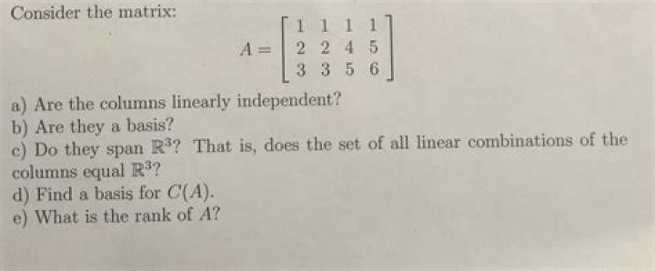Find basis of 4x3 Matrix