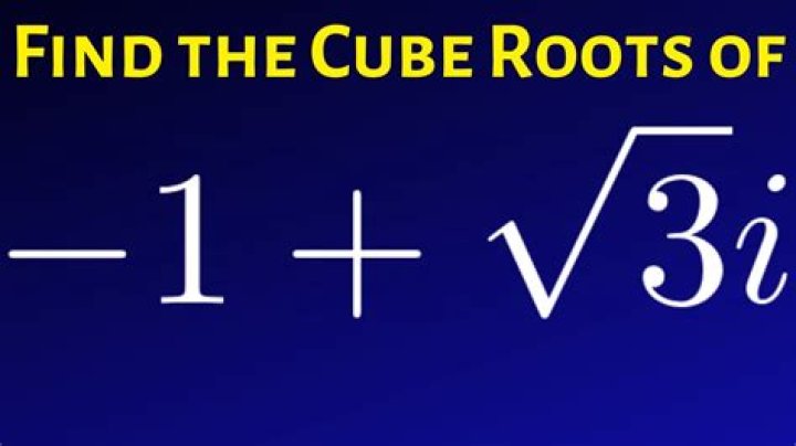 find cube root of a complex number