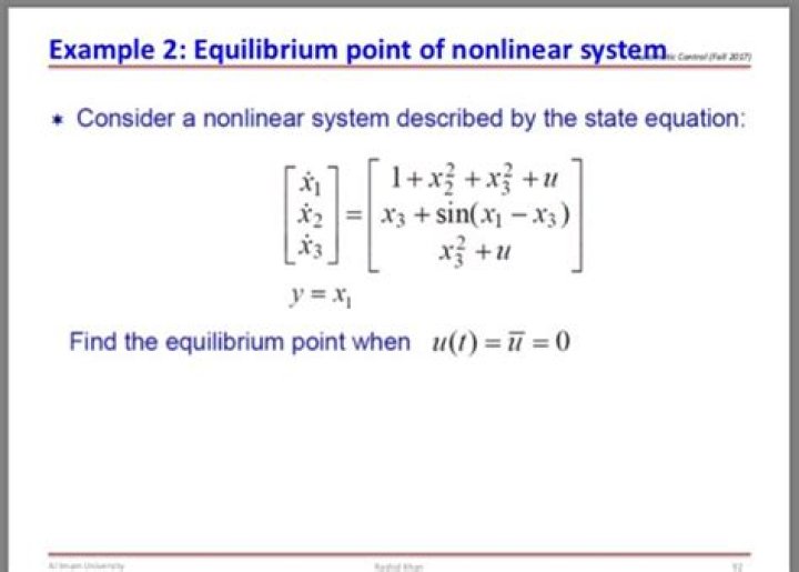Find equilibrium points of this system?