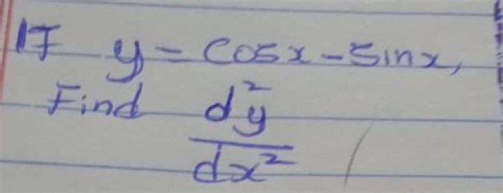 Find $\frac{d^2y}{dx^2}$ as a function of $x$ if $\sin y+\cos y=x$