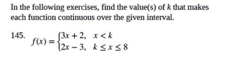 Find $k$ so that the following function is constant on any interval