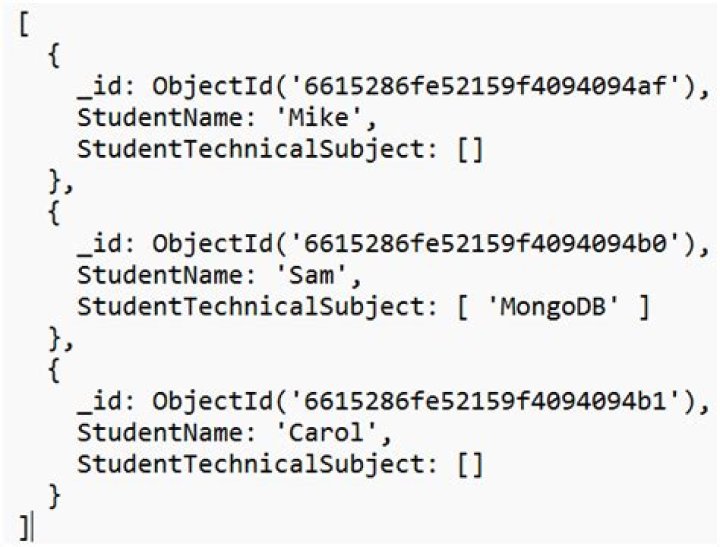 Find MongoDB records where array field is not empty