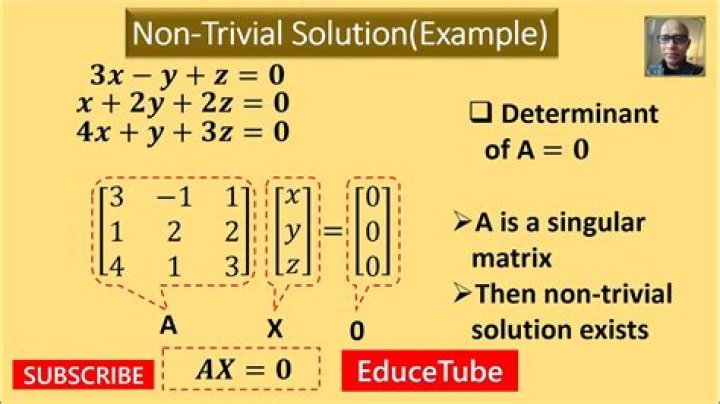 Find non-trivial solution and then find all solutions