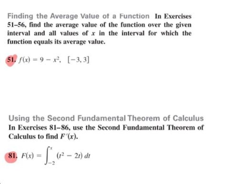 Find the average value of a function on an interval given the function's derivative
