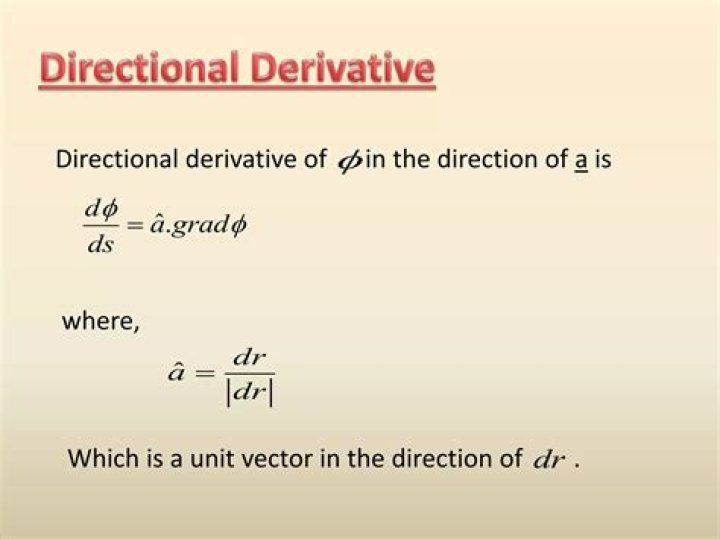 Find the directional derivative at a point and in the direction of a given vector.