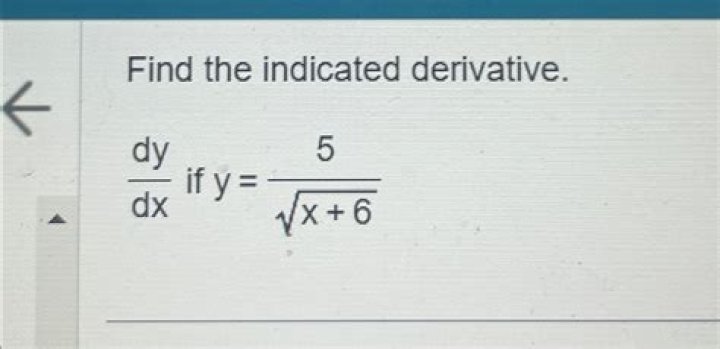 Find the indicated derivative