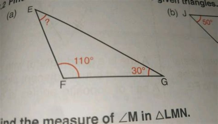 Find the measure of angle E.