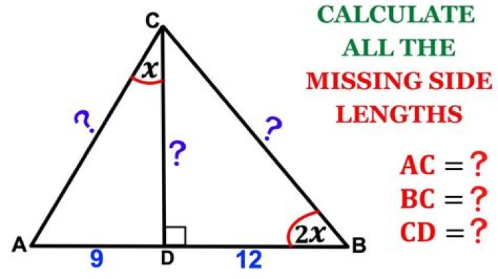 Find the Missing Side Length Value on A Triangle