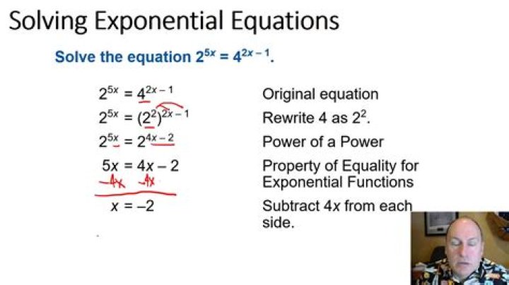 Find the Solution Set to the Exponential Equation