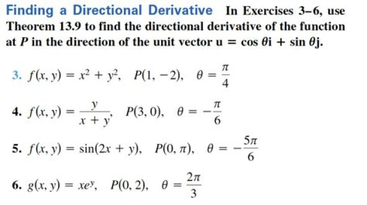 Finding a directional derivative