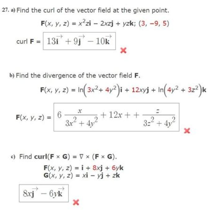 finding a vector field when given curl(F)