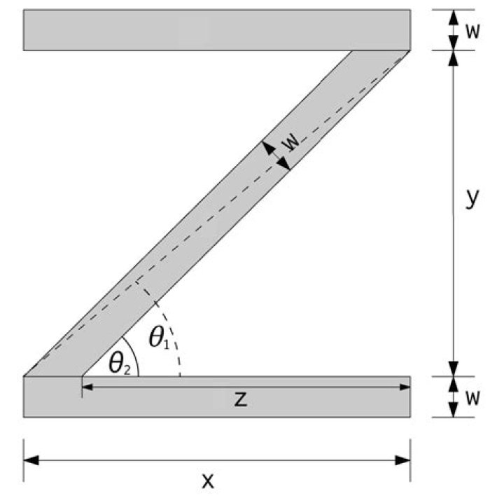 Finding Angle and Length of Brace Given Unknown Dimension.