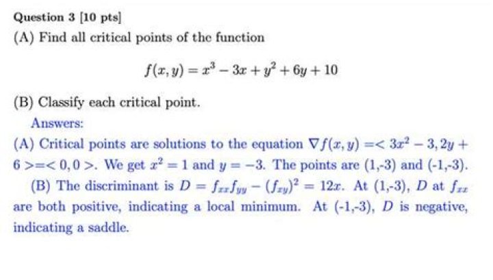 Finding critical points of f(x,y)