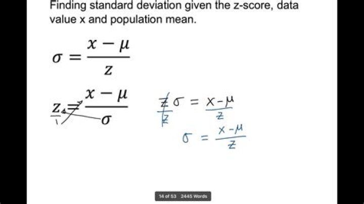 Finding mean and standard deviation from given X and z-scores?