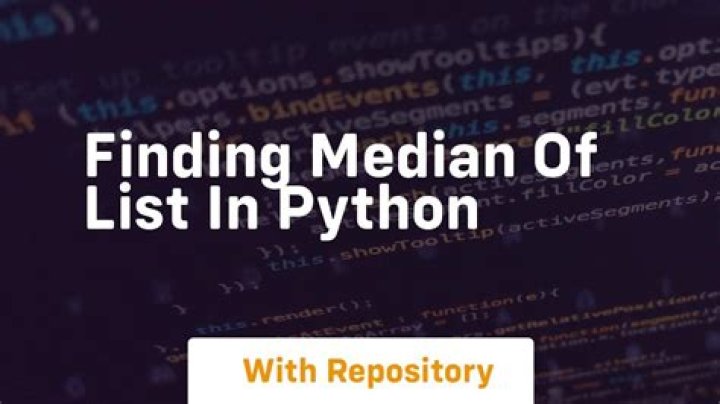 Finding median of list in Python