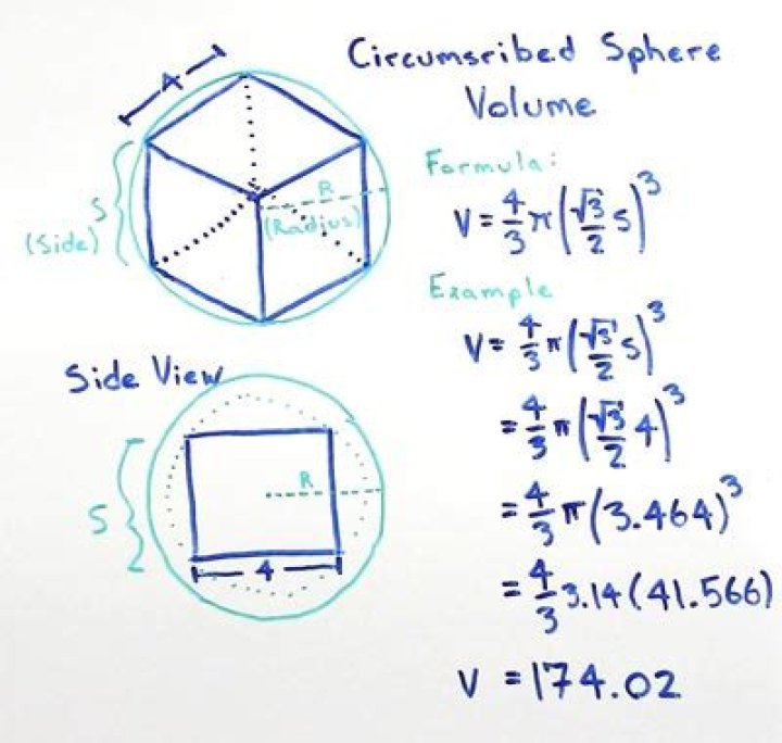 Finding out the volume of an inscribed and circumscribed sphere in a prism