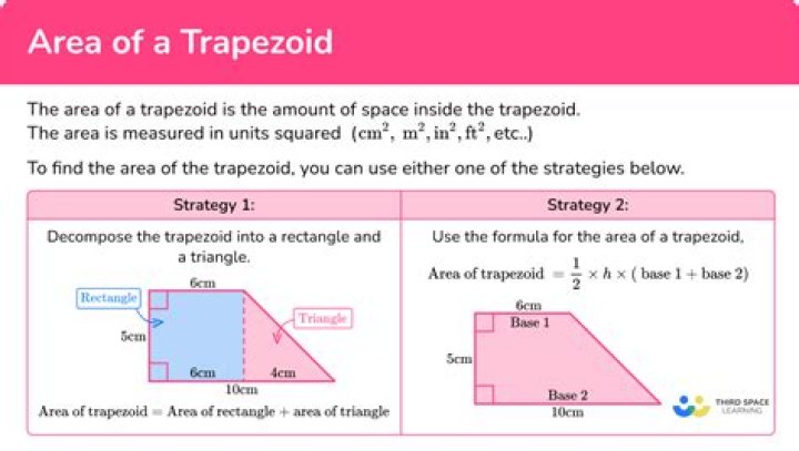 Finding points which divides a right trapezoid's area into equal pieces