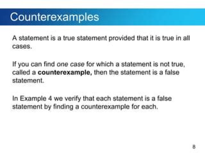 Finding the false statement
