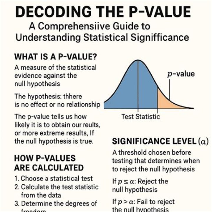 Finding the p-value between two numbers