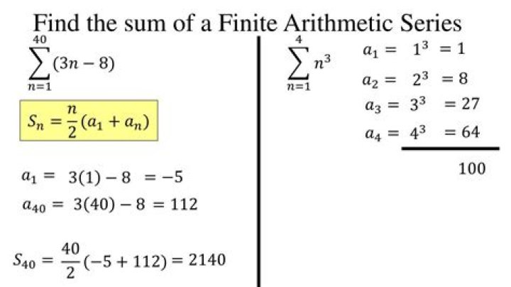 Finding the sum of a finite arithmetic series where the common ratio changes