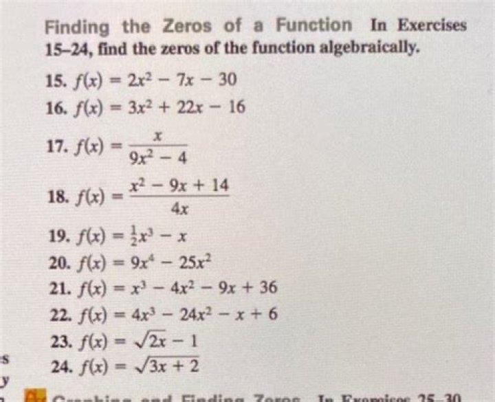 Finding the Zeros of A Function