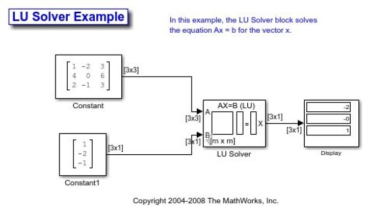 Finding x in Ax = B in matlab