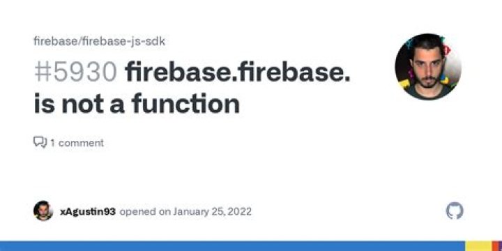 firebase.auth is not a function