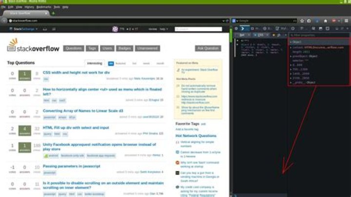 Firefox console