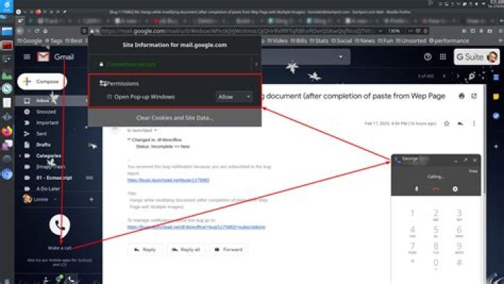 Firefox Not Prompting to Allow Microphone Gmail > Make a Call