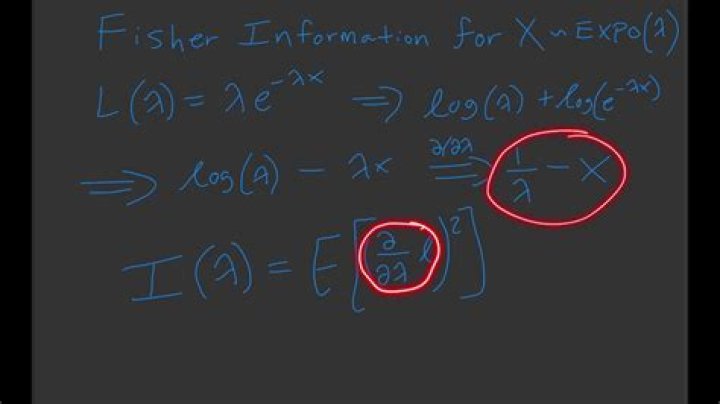 Fisher information for exponential distribution