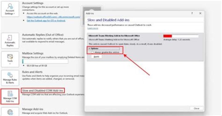 Fixing Outlook 2010's notorious 'Disabled Search Indexer' Add-in problem