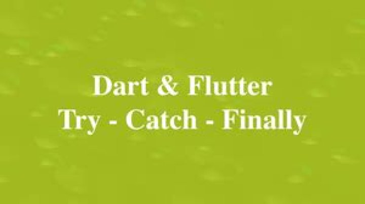 Flutter and Dart try catch—catch does not fire