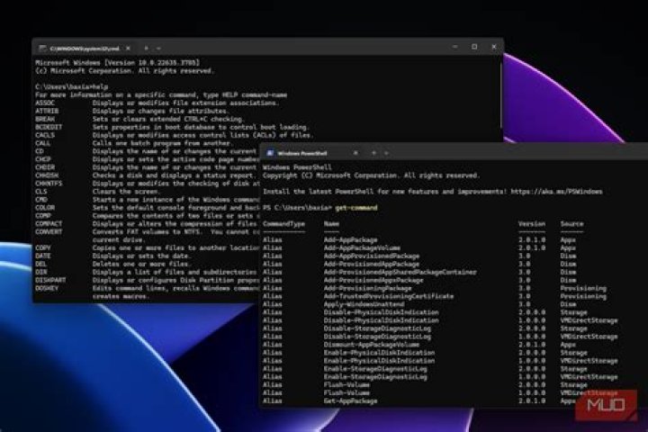 Folder comparisons in Windows with command line (under CMD.exe)
