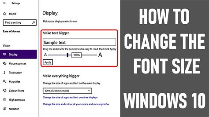 font size settings